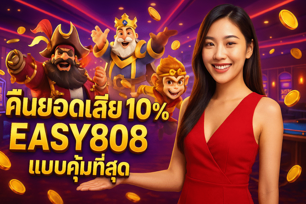 คืนยอดเสีย 10% EASY808 แบบคุ้มที่สุด