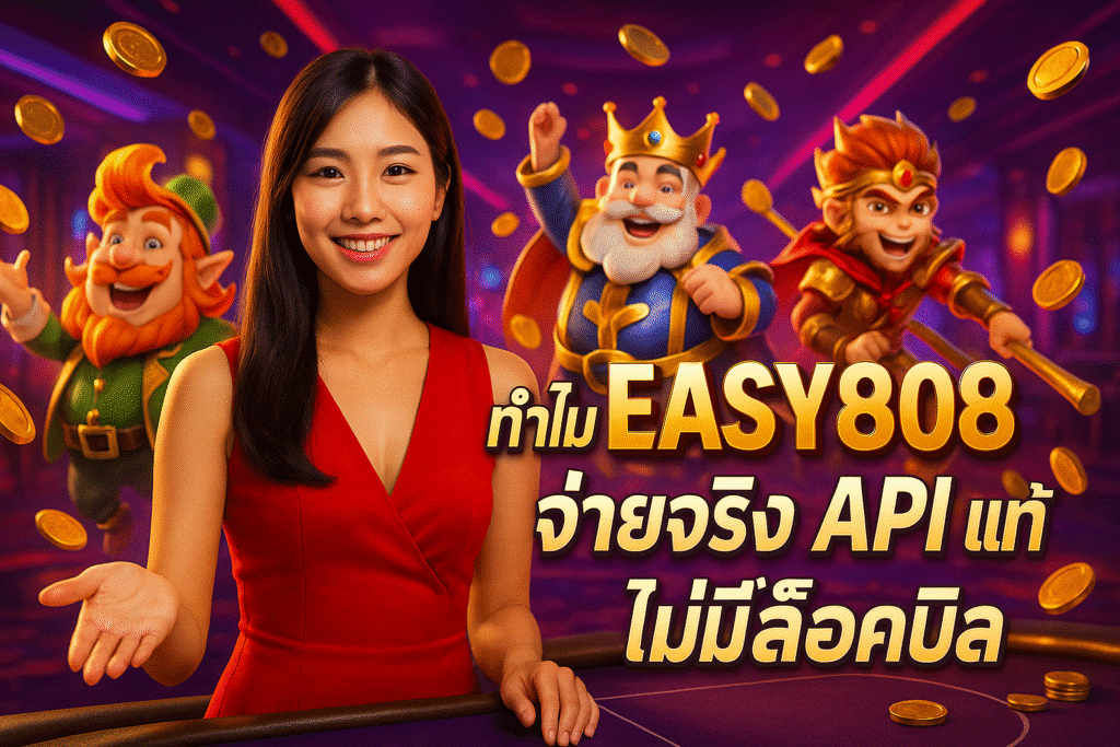 ทำไม EASY808 จ่ายจริง API แท้ ไม่มีล็อคบิล